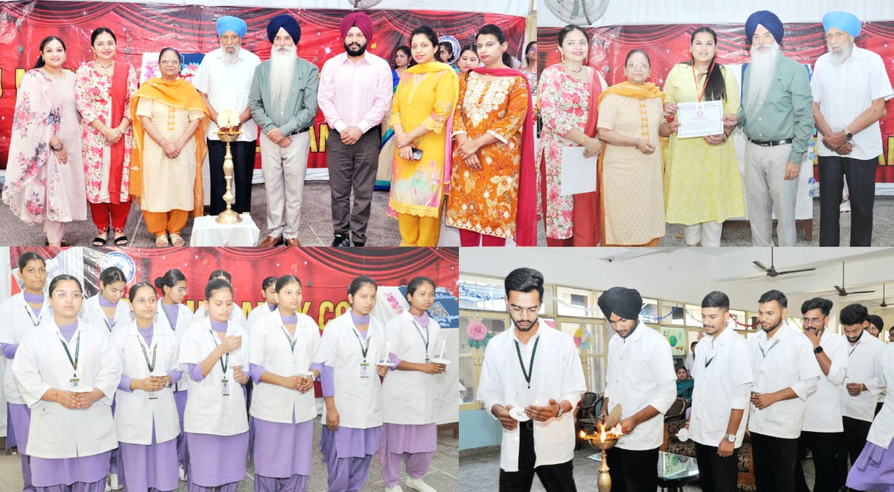 International Nursing Day was celebrated at Guru Nanak College of Nursing Dhahan Cleran